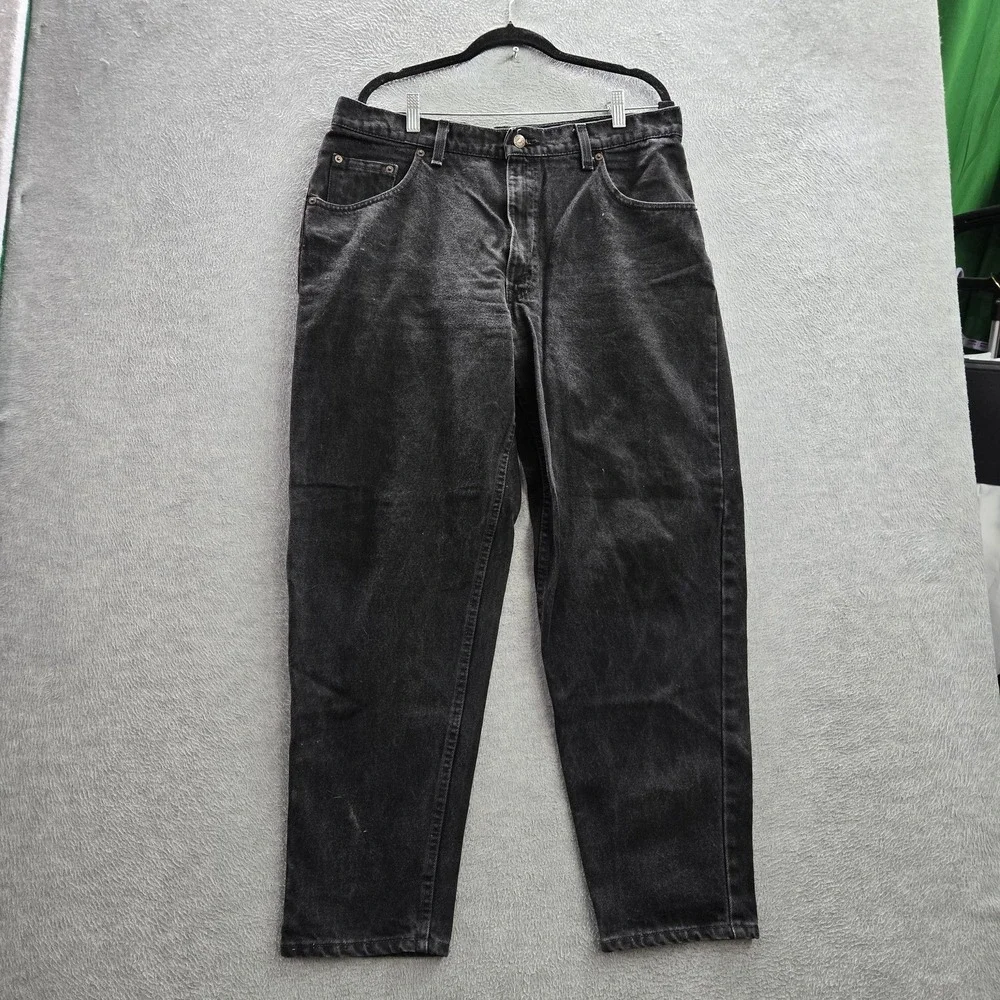 VINTAGE Levi's‎ 560 Men Jeans 36X30 Black Denim Loose Fit Tapered Leg 90s USA